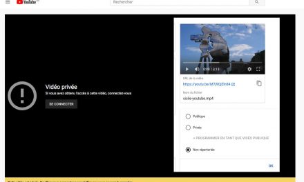 Publier sur YouTube sa vidéo de voyage en mode privé ou non-répertorié